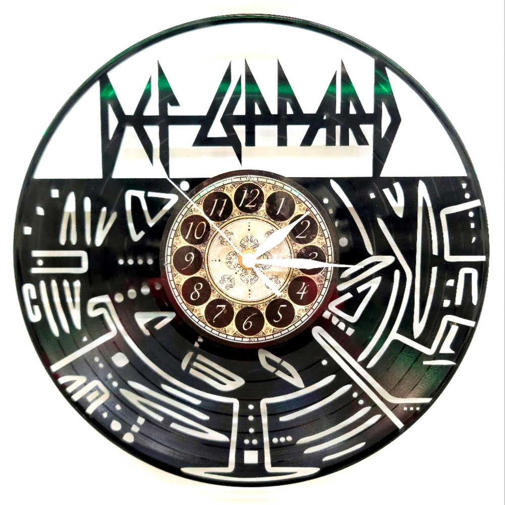 DEF LEPPARD vinyl record clock 80's Rock and Roll Gift
